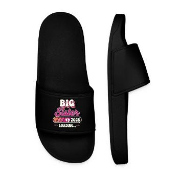 Big Sister Loading 2026, Promoted to Big Sister - Men’s Pool Sliders - black - Front