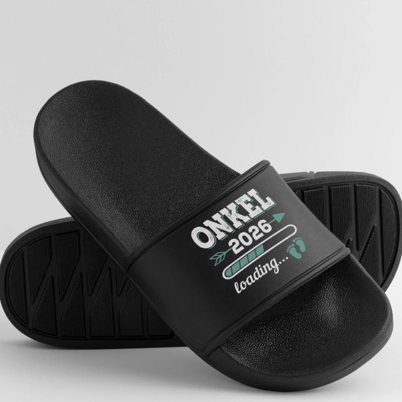 Uncle 2026 Loading Expectant Uncle Gift Idea Men’s Pool Sliders