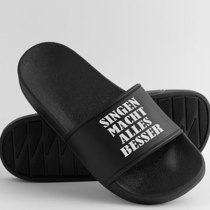 Singing makes everything better Men’s Pool Sliders
