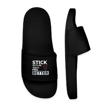 Praticien agréé en MTC en santé - Claquettes Homme - noir - Devant
