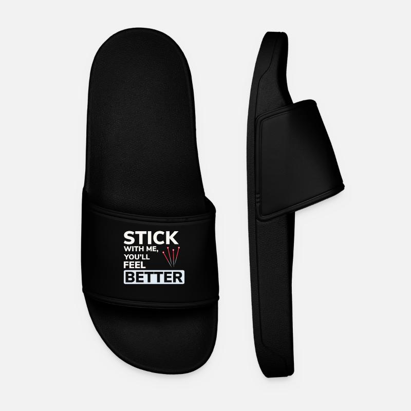 Licensed TCM Practitioner Expert Health  - Men’s Pool Sliders - black