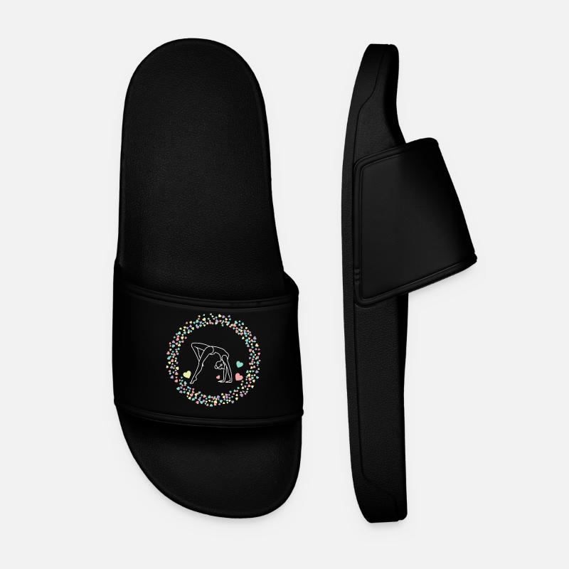 Gymnastics Gymnastics Gymnast Acrobatics Gift - Men’s Pool Sliders - black