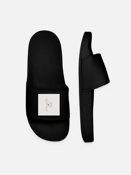 Photography Logo Star Flash - Men’s Pool Sliders - black