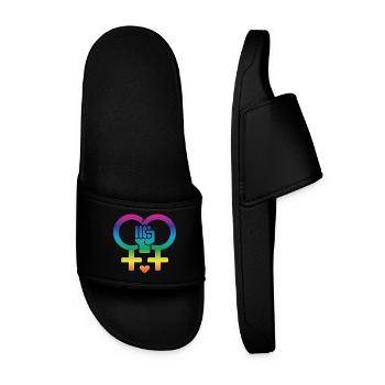 Women's rights, women's power - Men’s Pool Sliders - black - Front