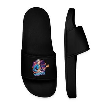 Amadeus Time - Männer Badelatschen - Schwarz - Vorne