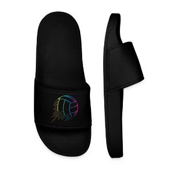 Volleyball Ball - Men’s Pool Sliders - black - Front