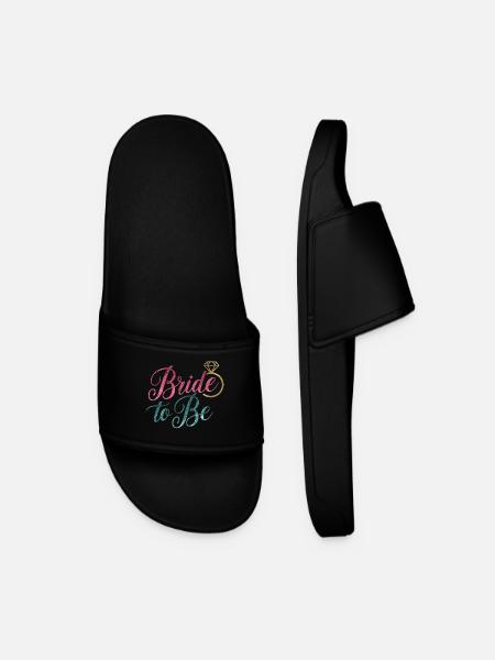 Bride to Be - Men’s Pool Sliders - black