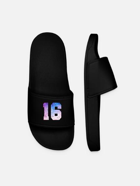 Issue 16 – 16th Anniversary Gift - Men’s Pool Sliders - black