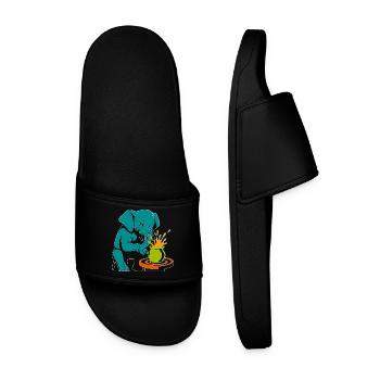 Maître des Troncs - Anarchie de l’Émail - Claquettes Homme - noir - Devant