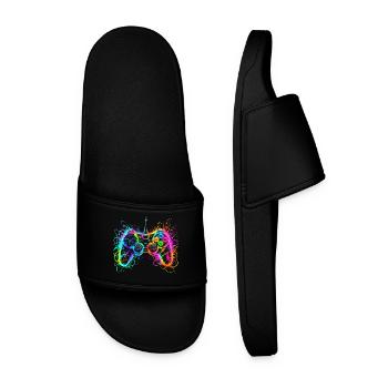 Gaming Controller Gamer - Männer Badelatschen - Schwarz - Vorne