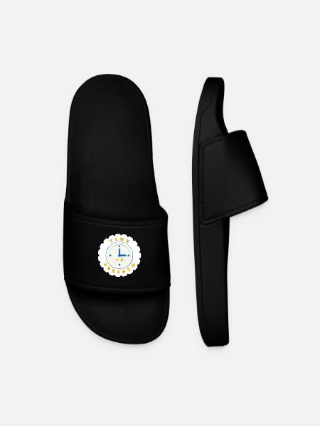 Time is freedom - Men’s Pool Sliders - black
