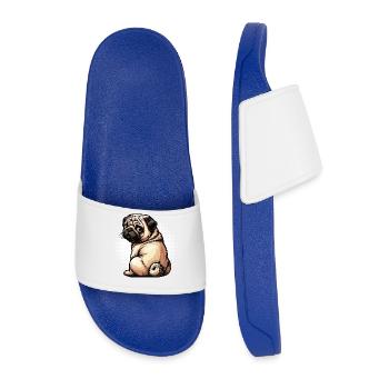 Carlin Carlin Propriétaire de carlin Amoureux du carlin Porte-carlin - Claquettes Homme - bleu roi - Devant