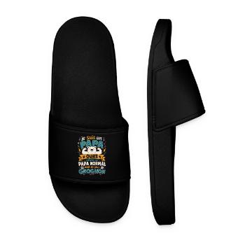 Je suis un papa ours comme un papa normal cadeau - Claquettes Homme - noir - Devant