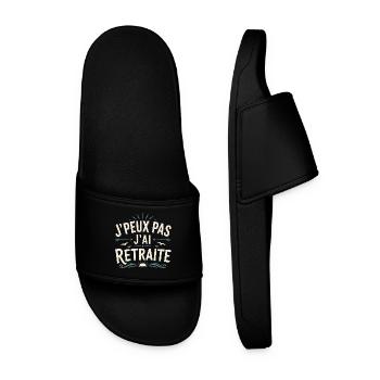 I can't I retired - Men’s Pool Sliders - black - Front