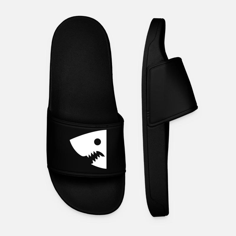 Shark head - Men’s Pool Sliders - black