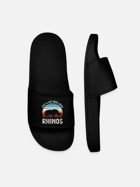 Rhinocéros - Claquettes Homme - noir