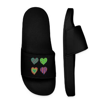 Variation cardiaque - Claquettes Homme - noir - Devant