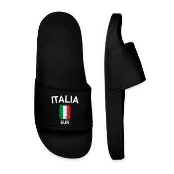 Italia flag - Men’s Pool Sliders - black - Front