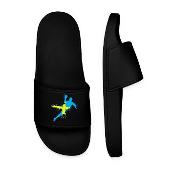 Équipe de handball Suède Lancer Explosion EC Logo icône - Claquettes Homme - noir - Devant
