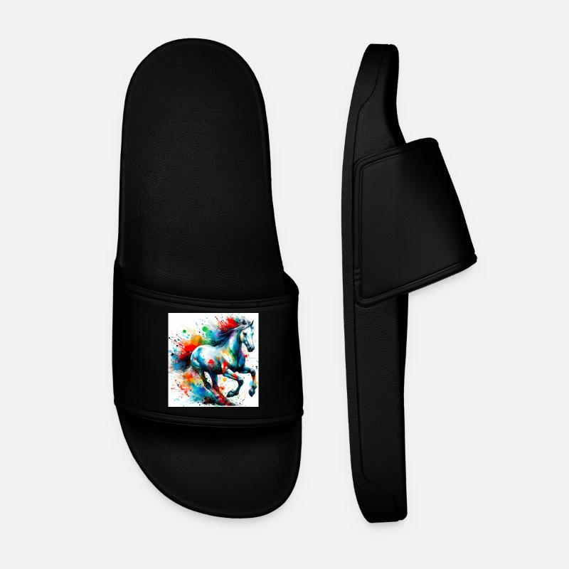 Cheval - Claquettes Homme - noir