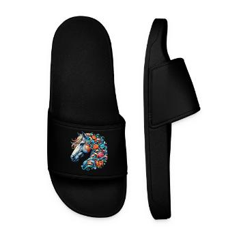 Cheval - Claquettes Homme - noir - Devant