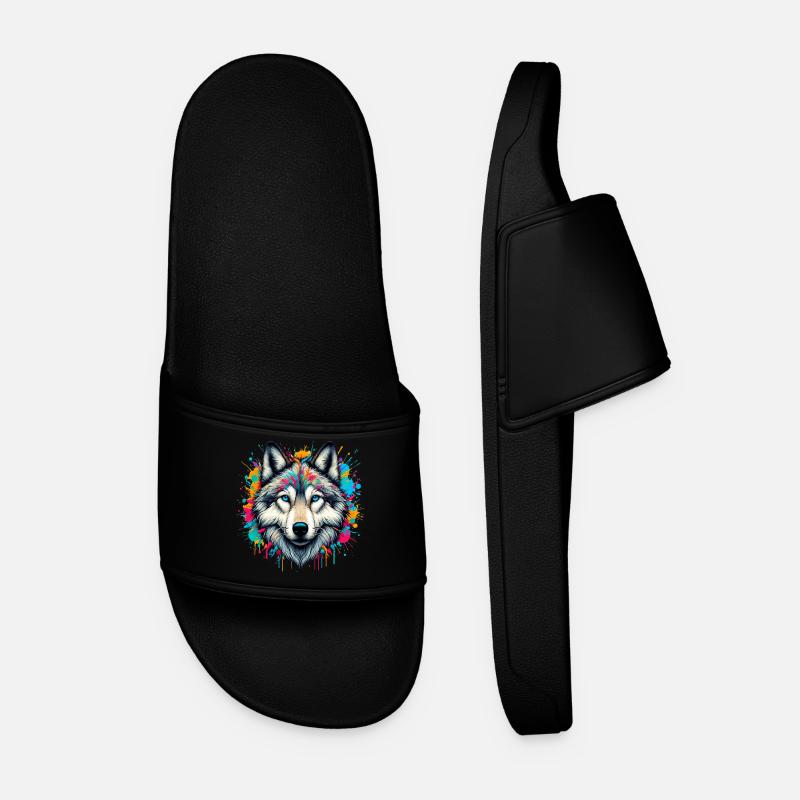 Wolf - Men’s Pool Sliders - black
