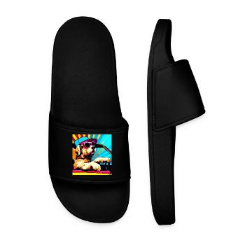 Chien - Claquettes Homme - noir - Devant