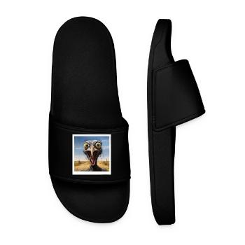 Screaming bouquet in the desert - Men’s Pool Sliders - black - Front