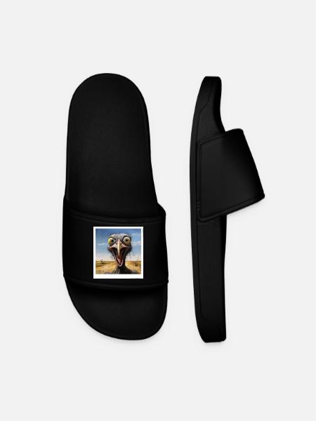 Screaming bouquet in the desert - Men’s Pool Sliders - black