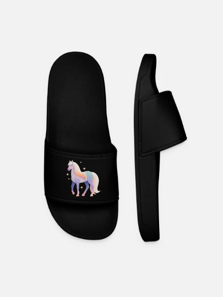 Cheval avec des étoiles - Claquettes Homme - noir
