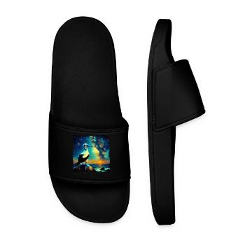 Blue-footed boobies Starry Night - Men’s Pool Sliders - black - Front