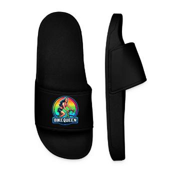 Badge arc-en-ciel Bike Queen - Claquettes Homme - noir - Devant