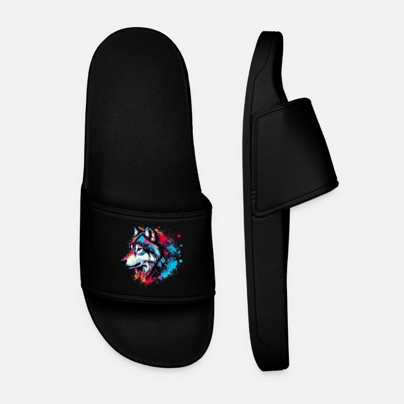 Loup - Claquettes Homme - noir