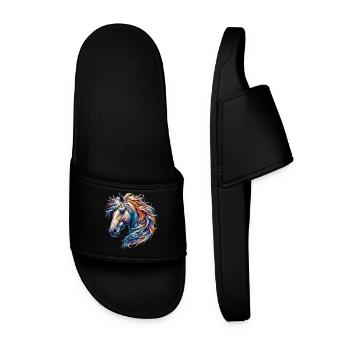 Cheval - Claquettes Homme - noir - Devant