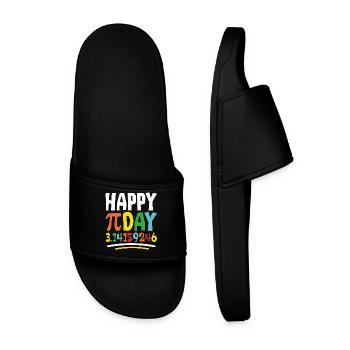 Happy Pi Day - Men’s Pool Sliders - black - Front
