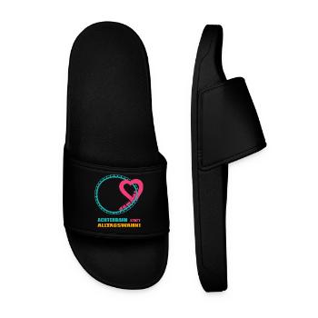 Roller coaster instead of everyday mania - Men’s Pool Sliders - black - Front
