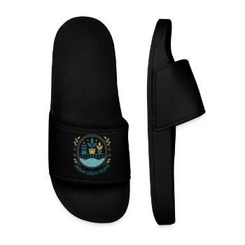 green thumb - Men’s Pool Sliders - black - Front
