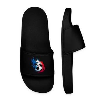 France France Football - Soccer - Men’s Pool Sliders - black - Front