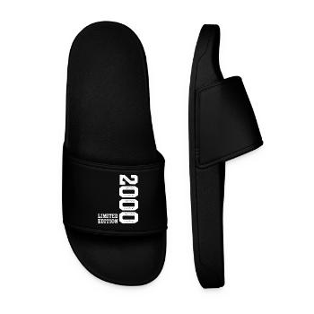 26th Birthday 2000 Limited Edition Boy Girls - Men’s Pool Sliders - black - Front