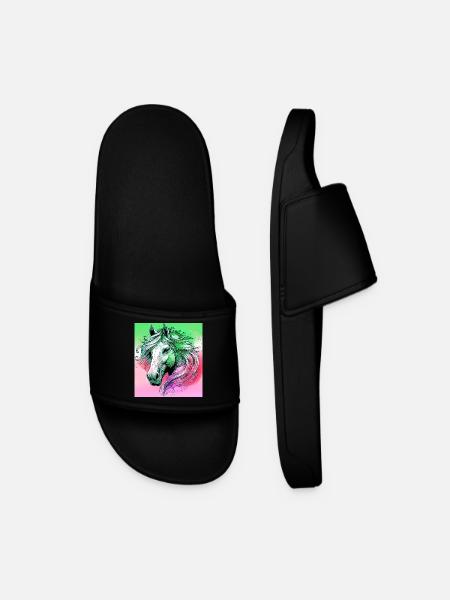 horse - Men’s Pool Sliders - black
