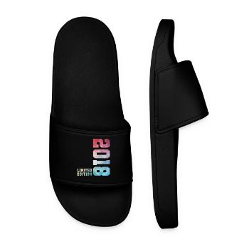 8th Birthday Limited Edition 2018 – Vintage 2018 - Men’s Pool Sliders - black - Front