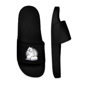 Samoyed Samoyed Owner Samoyed Lovers - Men’s Pool Sliders - black - Front