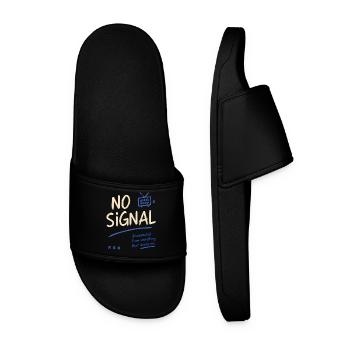 No Signal – Disconnected Vibes - Men’s Pool Sliders - black - Front