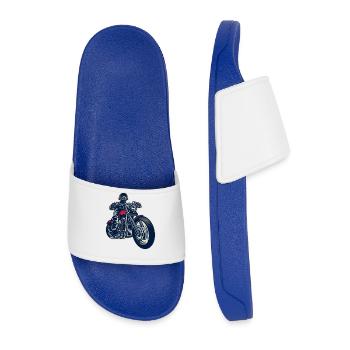 Moto rider moto - Claquettes Homme - bleu roi - Devant