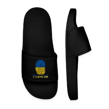 drapeau de l’Ukraine, c’est dans mon idée de cadeau ADN - Claquettes Homme - noir - Devant