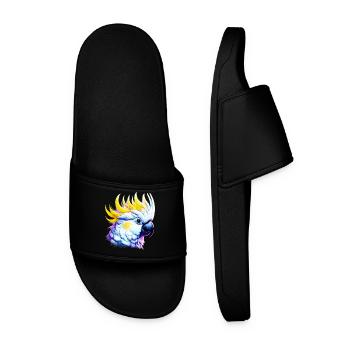Parrot Cockatoo - Men’s Pool Sliders - black - Front