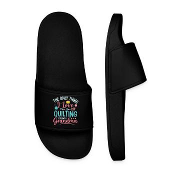 La seule chose que j’aime plus que le quilting Quilter S - Claquettes Homme - noir - Devant