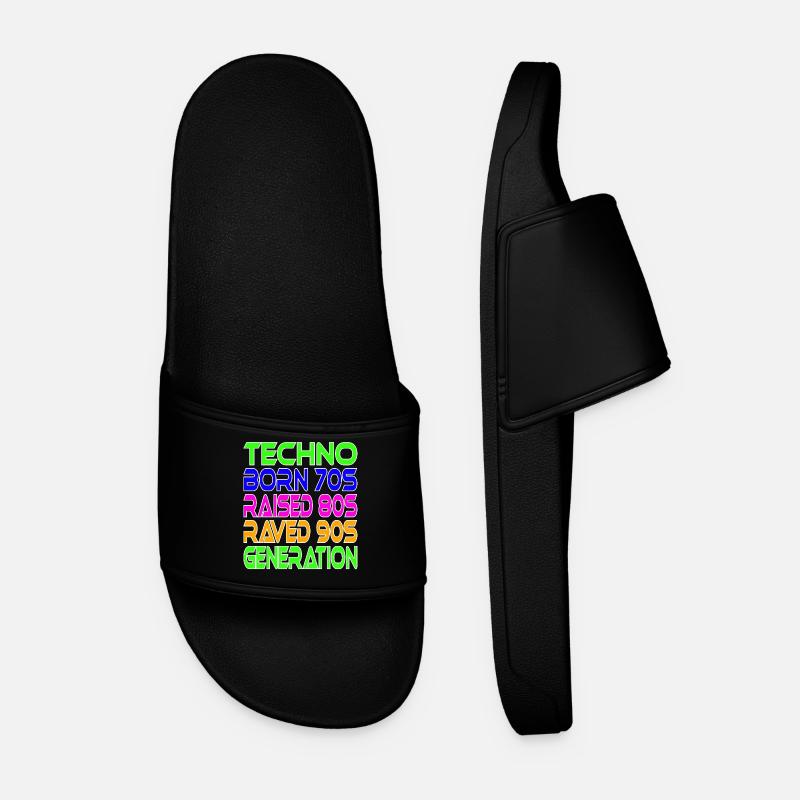 Techno Generation - Men’s Pool Sliders - black