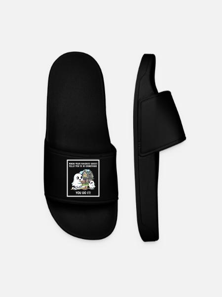 My favorite ghost - Men’s Pool Sliders - black