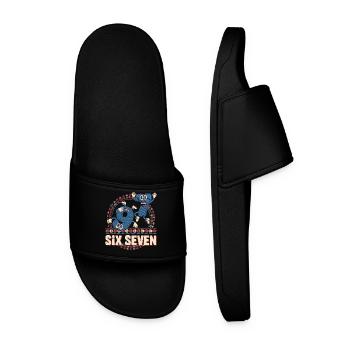 6 7 Six Seven Memes -- Aura Points Kids Gaming - Claquettes Homme - noir - Devant